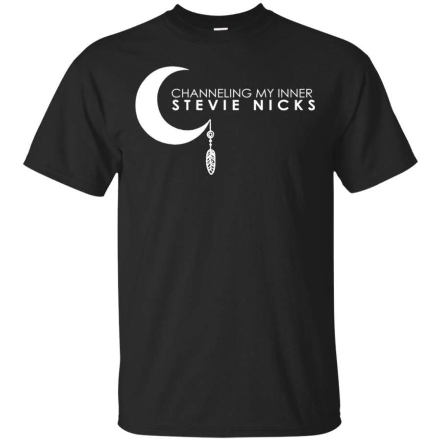 Vintage Stevie Shirt Nicks Channeling My Inner T-Shirt Black For Men-Women