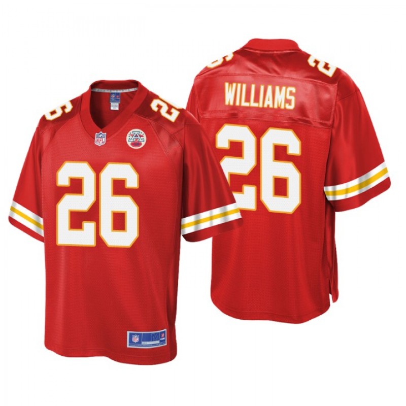 Men Kansas City Chiefs #26 Damien Williams Pro Line Red Jersey – All Stitched, Embroidery