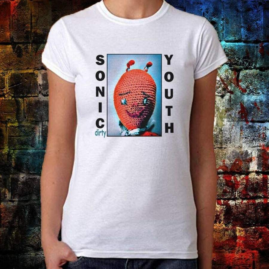 Sonic Youth Dirty Tee Top Vintage Super Cool Unisex Ladies T Shirt B572