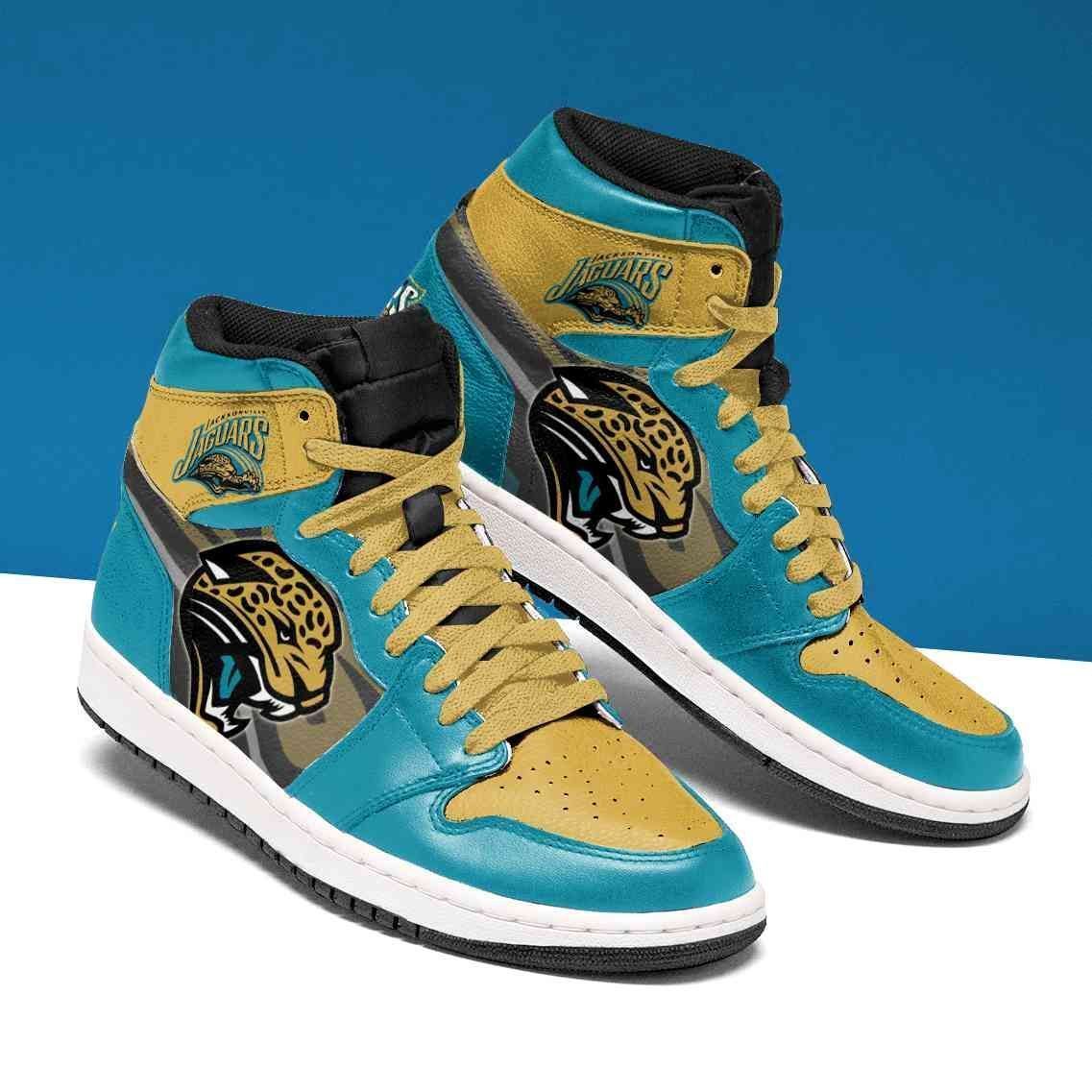 Jacksonville Jaguars Custom Custom Air Jordan Sneaker2021 Shoes Sport Sneakers Air Jordan High Sneakers Sport Sneakers