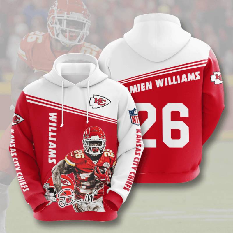 Kansas City Chiefs – Damien Williams All Over Print Hoodie