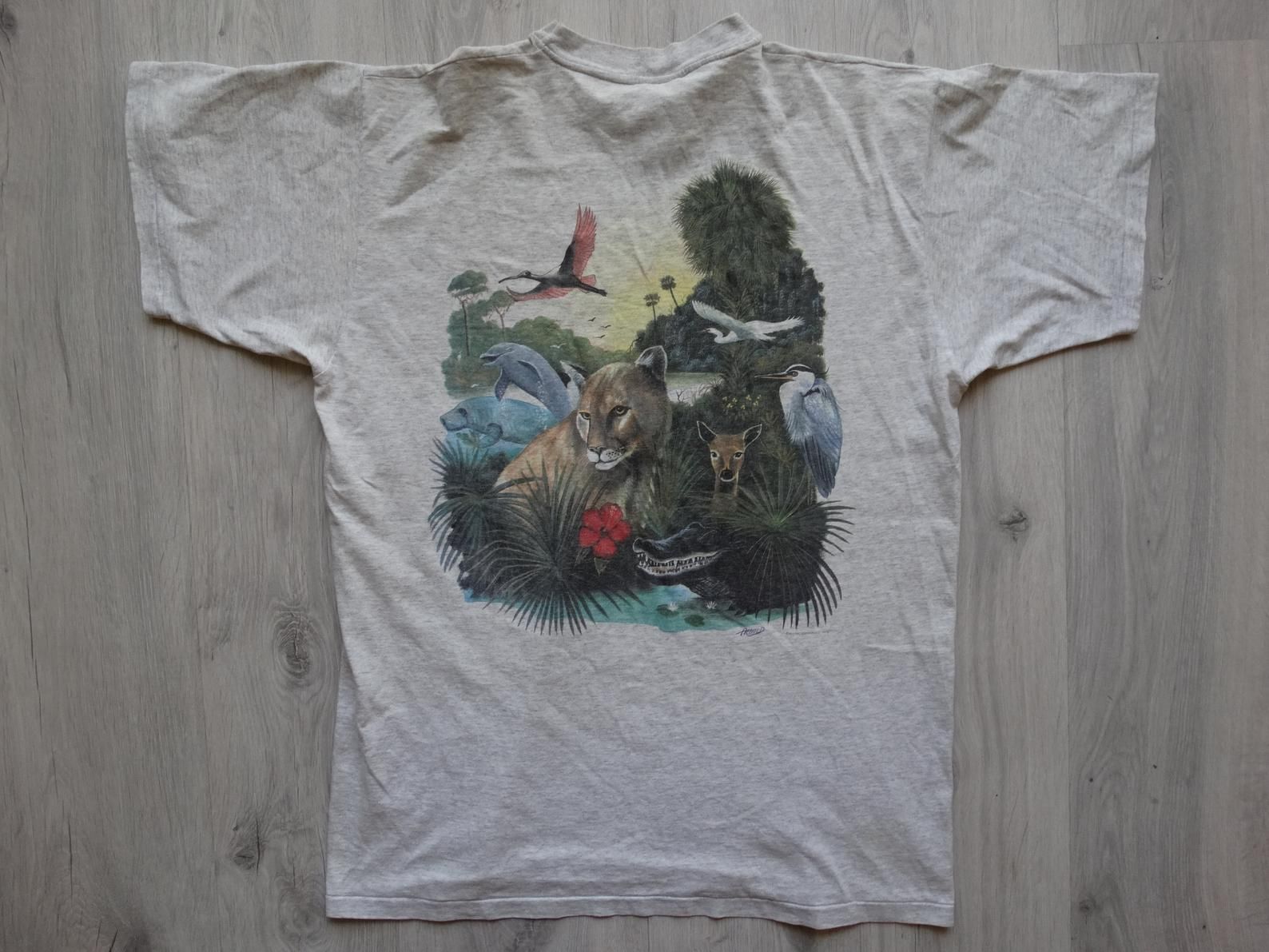 Vintage 1995 Bahia Honda State Park Shirt Florida State Parks Shirt Vintage Animal Shirt