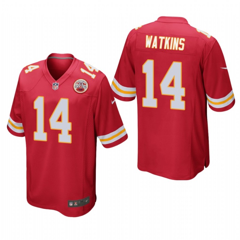 Kansas City Chiefs Sammy Watkins #14 Red Game Jersey – All Stitched, Embroidery