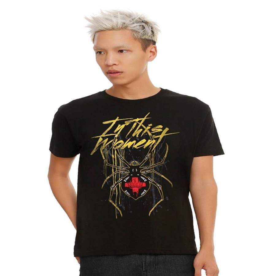 men fashion shirt Printed T-shirt In This Moment Black Widow Spider T-Shirt Casual T-Shirt
