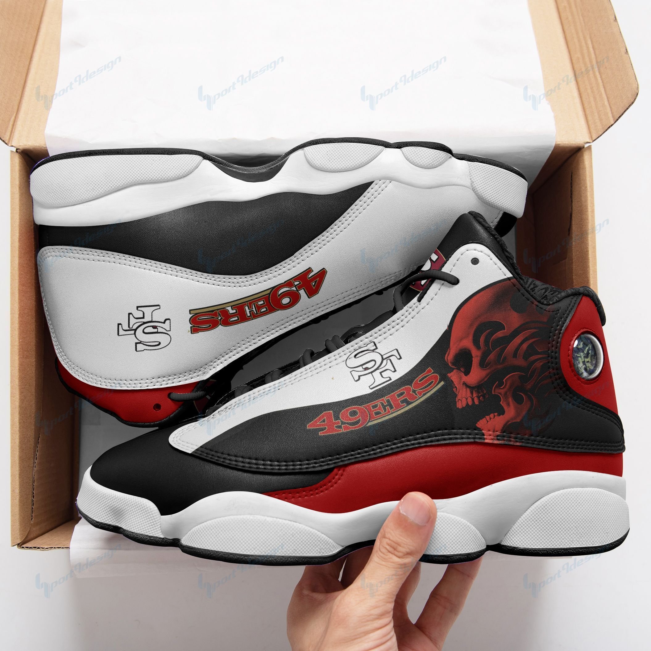 San Francisco 49ers Air JD13 Sneakers 311