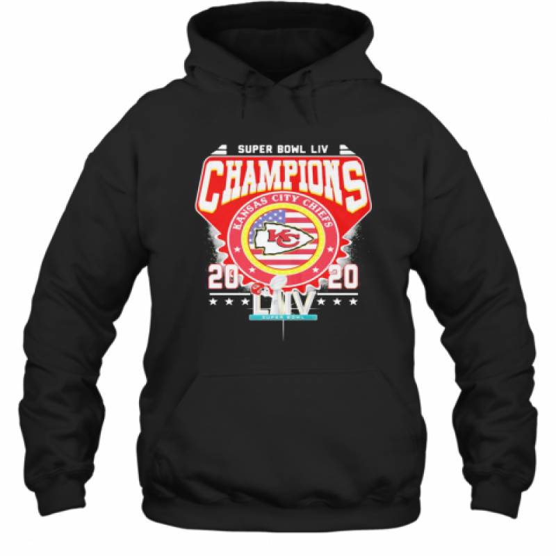 Super Bowl Liv Champions Kansas City Chiefs 2020 American Flag Independence Day Hoodie