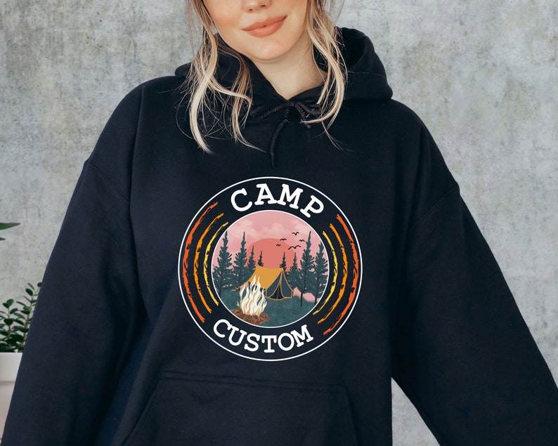 Custom Camp Hoodie, Family Camping Hoodies, Friends Camping Crew, Camp Lover Gift