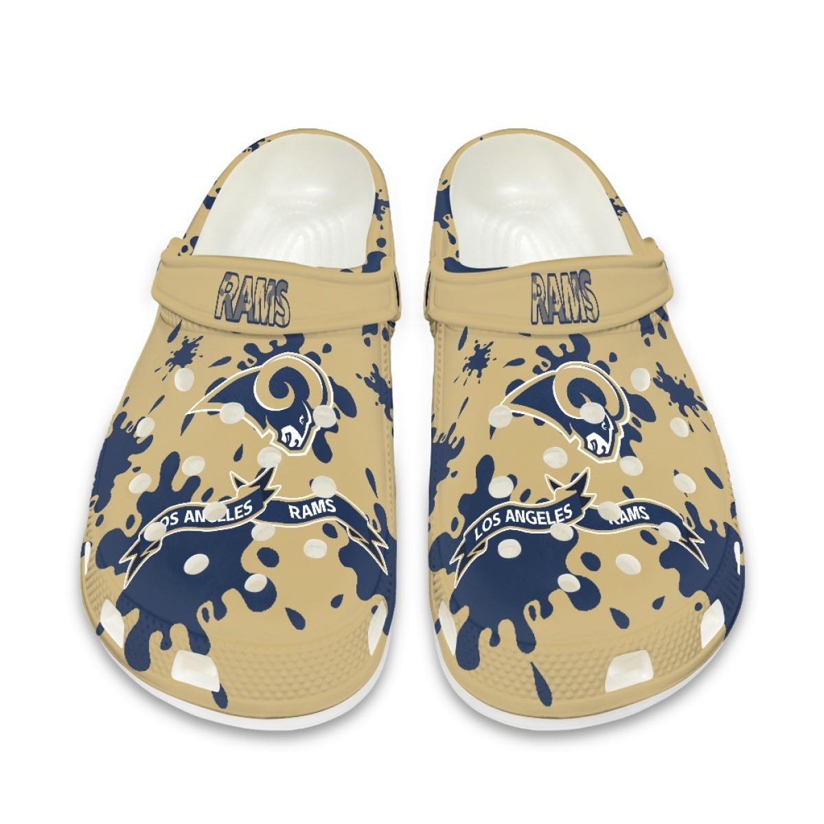 Los Angeles Rams Shoes Cute Style#4 Crocs Shoes For Fans