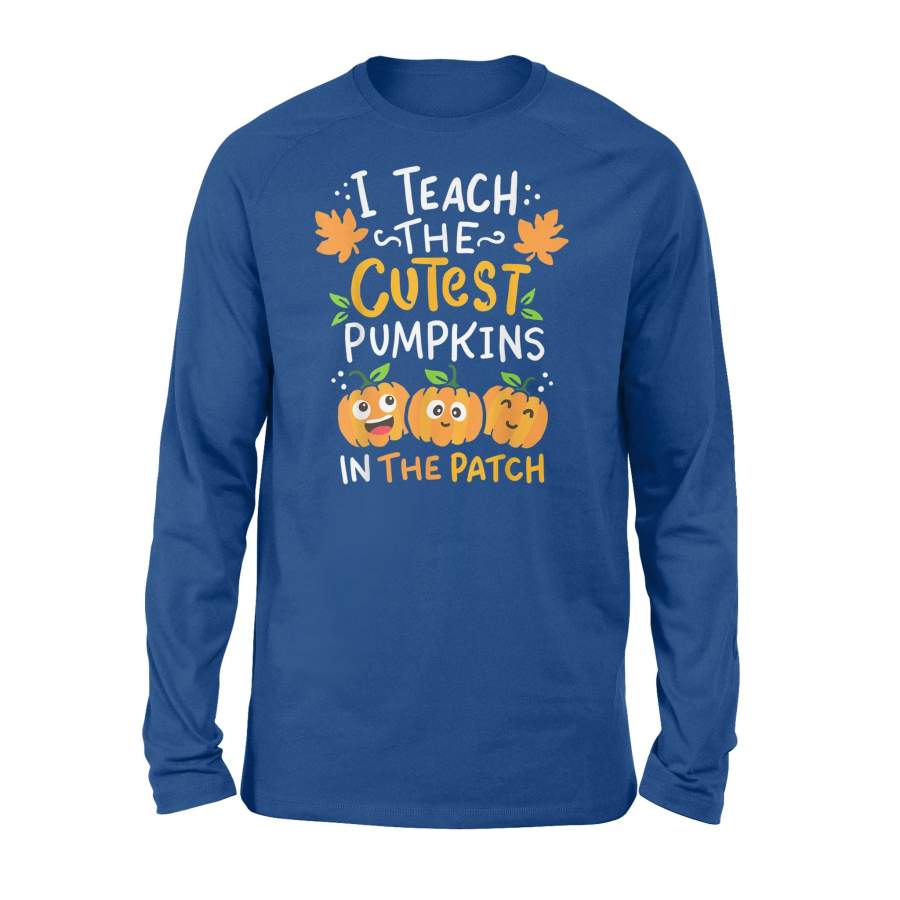 Halloween Tshirt Pre-K Teacher Cutest Pumpkins Tshirt – Standard Long Sleeve