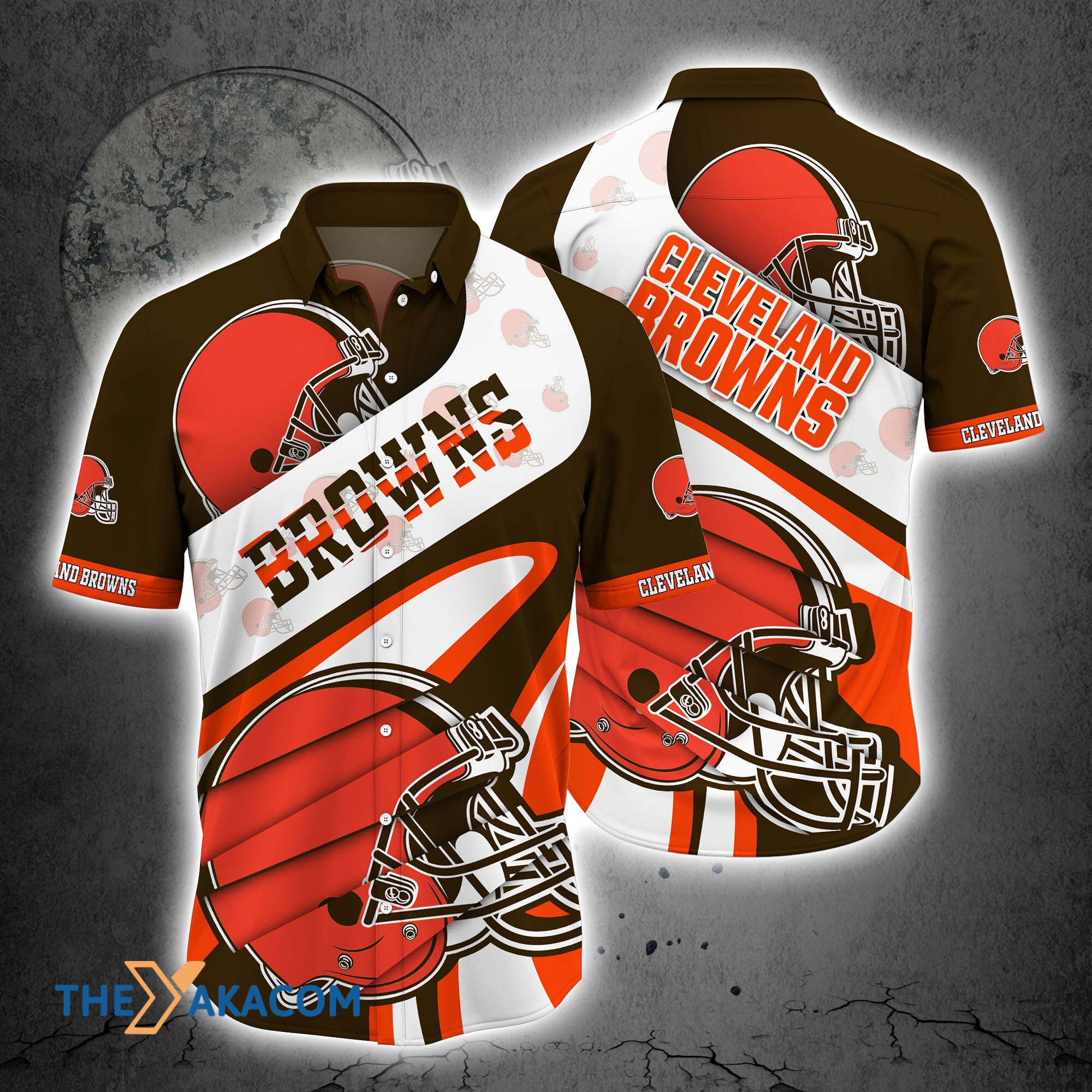 Cleveland Browns Nfl Team Gift For Fan Button Up Shirt Short Sleeve Hawaiian Shirt