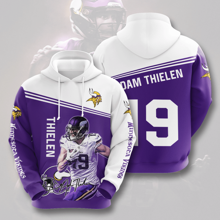 Adam Thielen Minnesota Vikingsminnesota Vikings 59 Unisex 3D Hoodie Gift For Fans