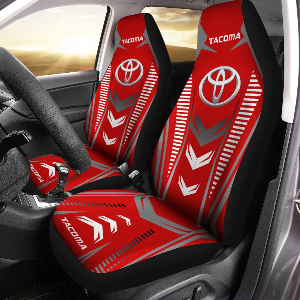 Toyota Tacoma DVT-NH Car Seat Cover (Set of 2) Ver5 (Red)