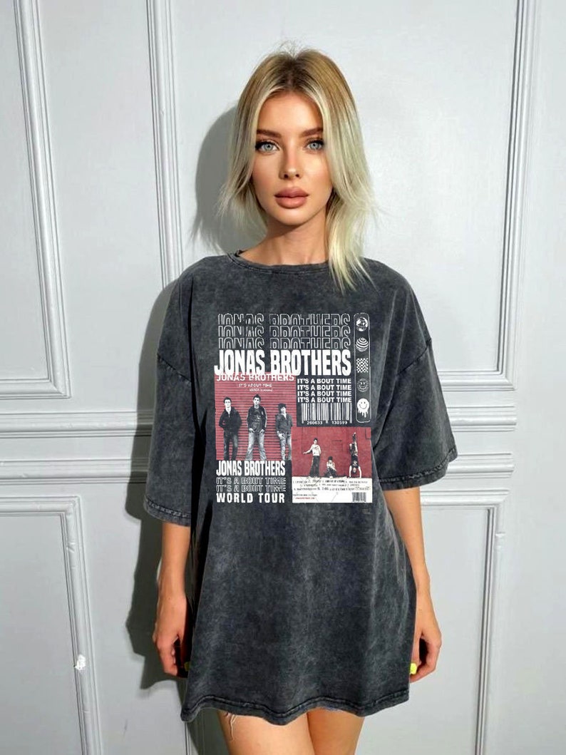 Jonas Brothers Crewneck Sweatshirt, Jonas Comfort Colors T Shirt, Jonas Brothers World Tour Shirt