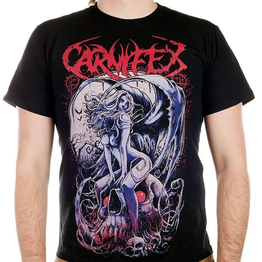 Custom Personality Men’s T-shirt CARNIFEX – Vampire – Men’s T-Shirt Black Short Sleeve Fashion Punk T-shirt