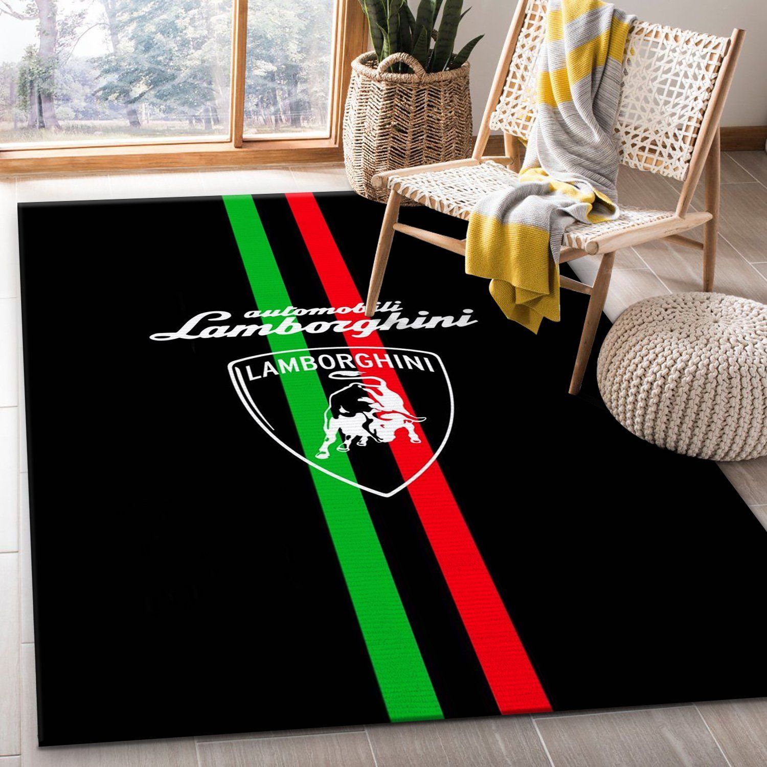 Lamborghini Area Rug Bedroom Rug Christmas Gift Decor Area Rug For Living Room Bedroom Rug Home Decor