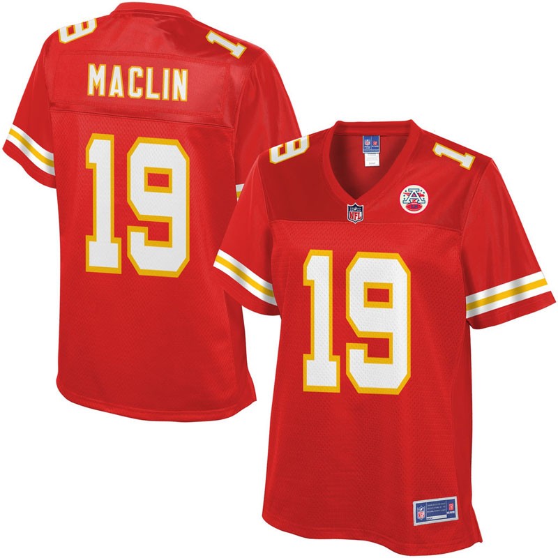 Women Pro Line Jeremy Maclin #19 Kansas City Chiefs Red Jersey