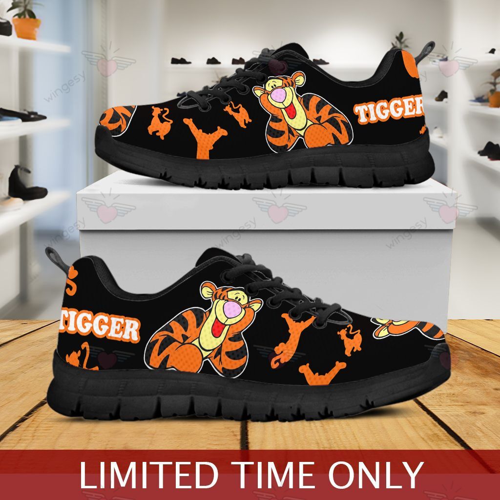 Pooh Tigger Cartoon Pooh Tigg Logo Sneakers Shoes QT009006Sa