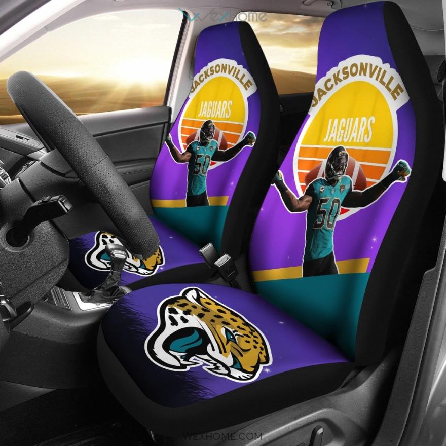 Jacksonville Jaguars Football Car Seat Covers | Jags Player 50 Winner Rick And Morty Background Seat Covers