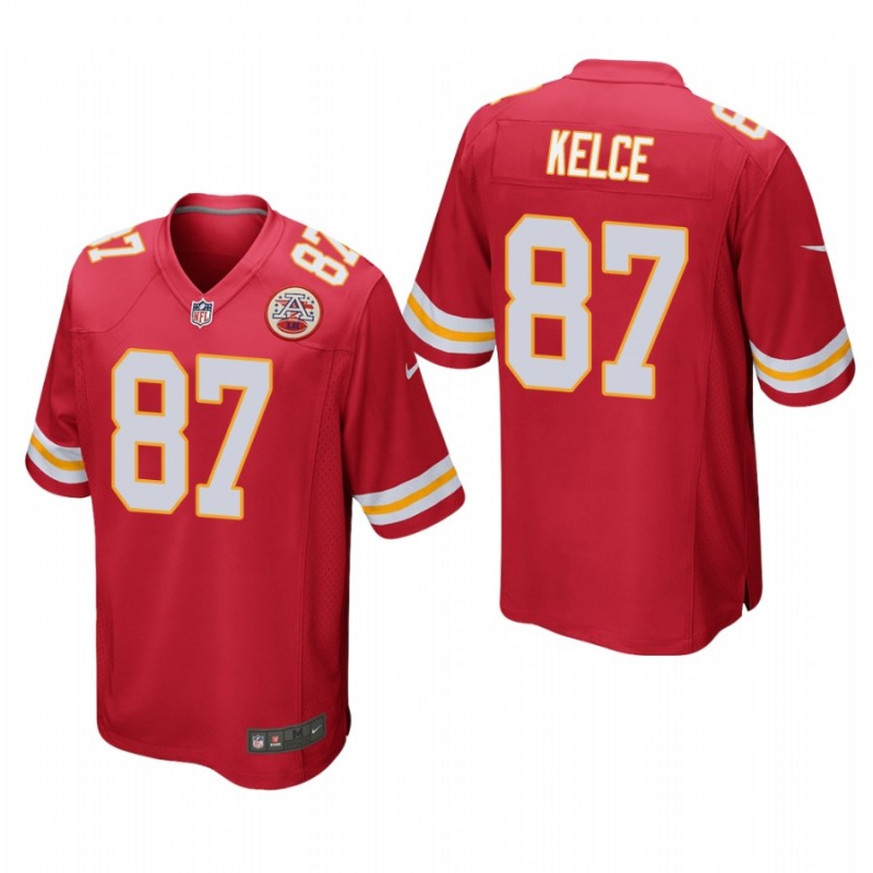 Kansas City Chiefs Travis Kelce #87 Red Game Jersey – All Stitched, Embroidery