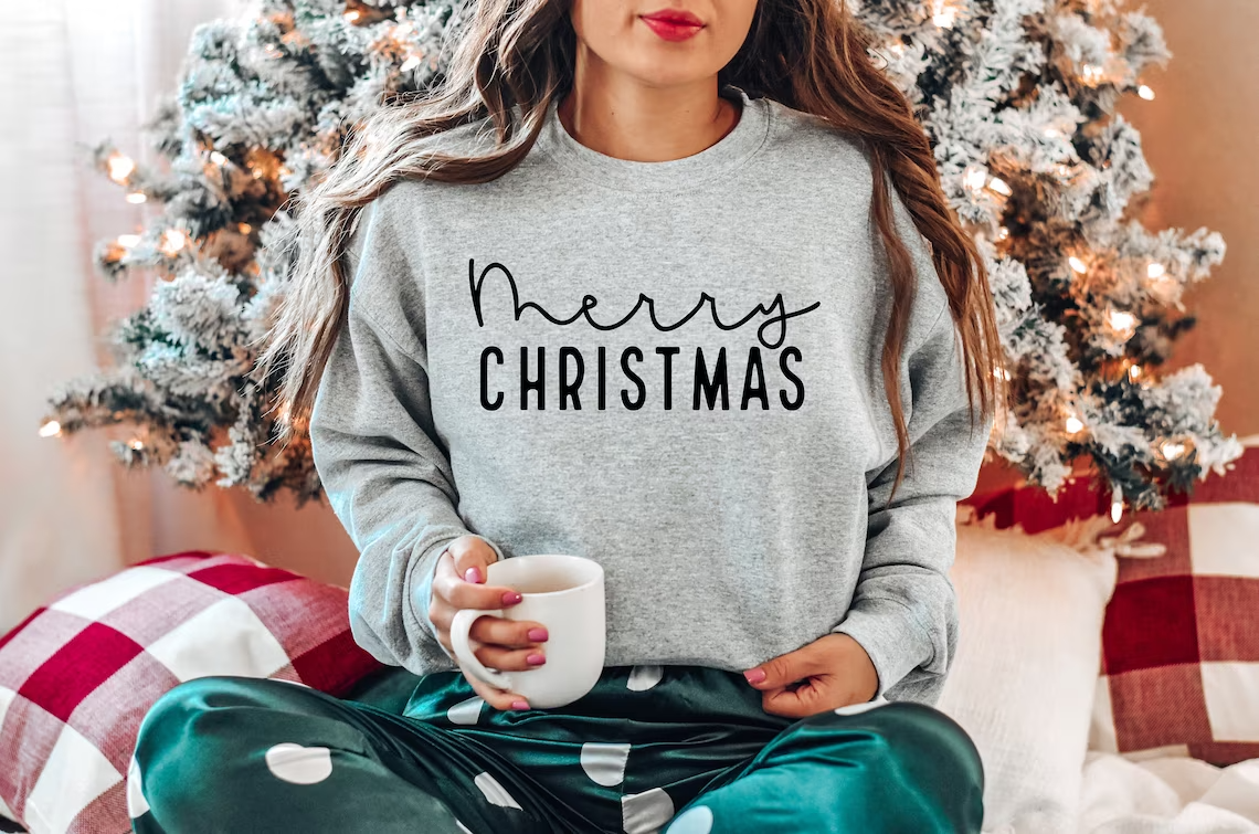 Christmas Sweatshirt, Womens Christmas Sweatshirt, Christmas Sweatshirts For Women, Christmas Gift Women,Merry Christmas Sweatshirt