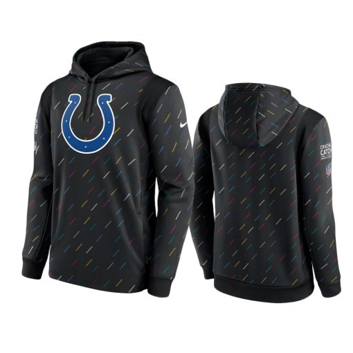 Indianapolis Colts Charcoal Therma Pullover 2021 Crucial Catch Hoodie