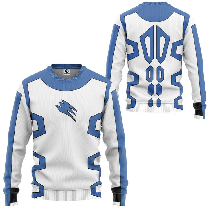 Jungle Fury Blue Power Rangers Ugly Christmas Sweater – All Over Print 3D Sweater