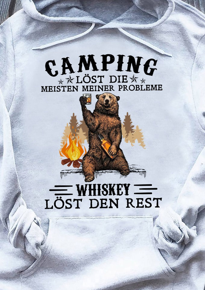 Coolspod- Camping And Whiskey Hooded Sweatshirt