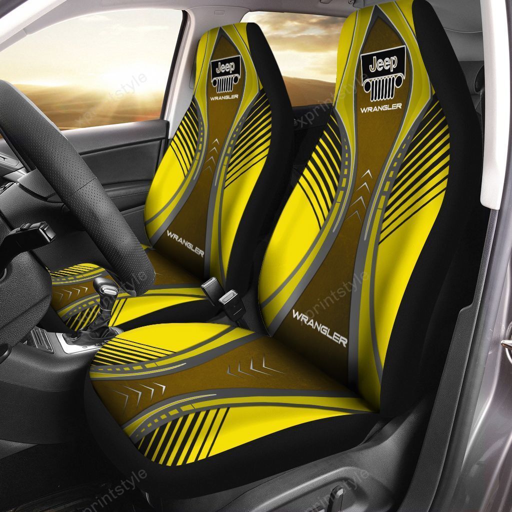 Jeep Wrangler Lph-Ht Car Seat Cover (Set Of 2) Ver 3 (Yellow)