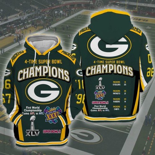 Green Bay Packers 71 Unisex 3D Hoodie Gift For Fans