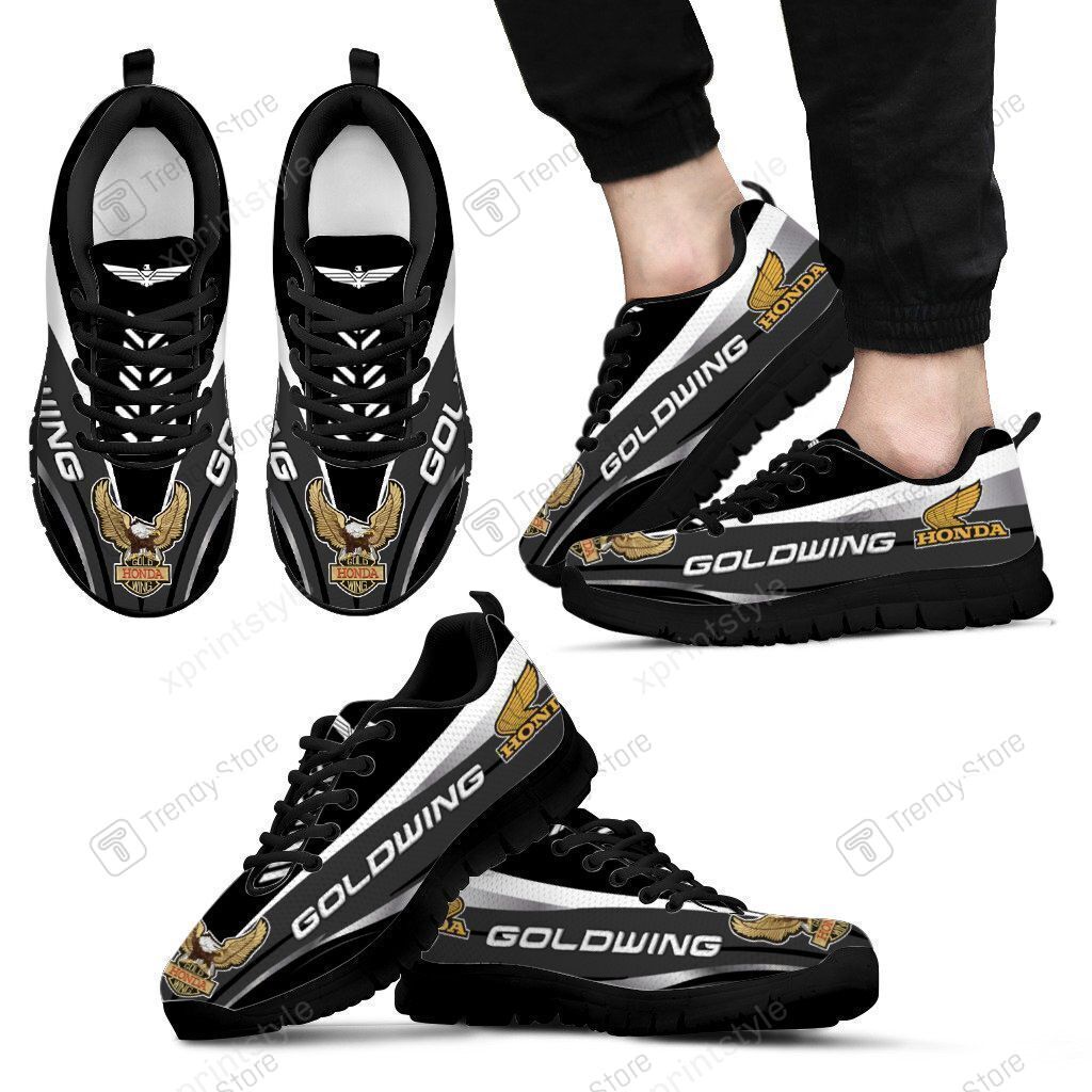 3D PRINTED HONDA GOLD WING SNEAKERS VER2 FOR MEN & WOMEN (BLACK)