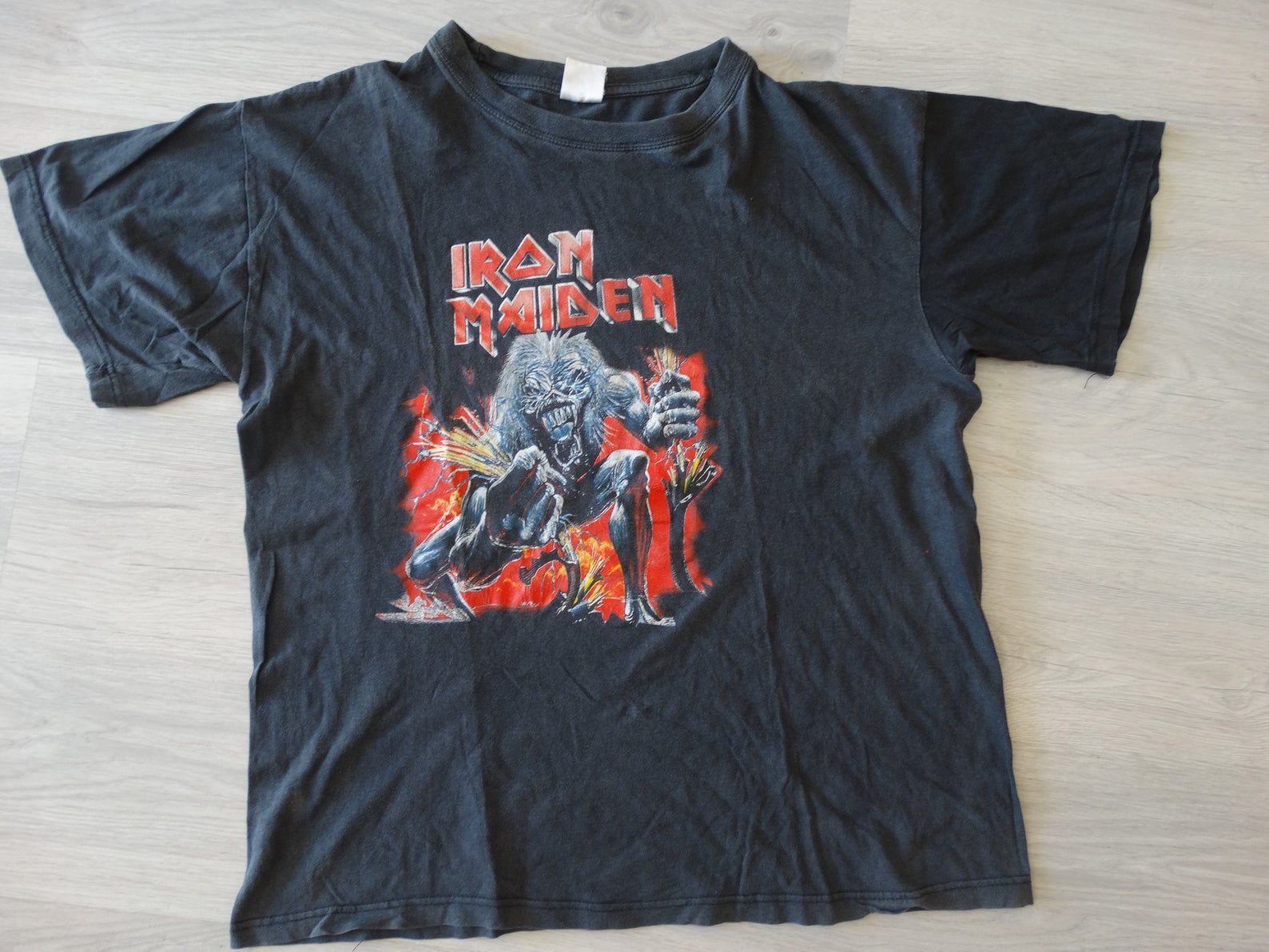 Vintage Iron Maiden T-shirt 1993 Real Live Danger 90s Concert Tour Shirt The Number Of The Beast Piece Of Mind Powerslave Judas Priest