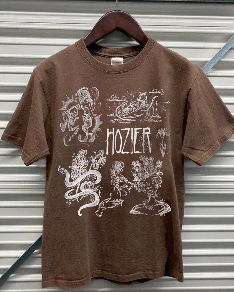 Hozier Graphic Design Tour Gift Shirt, Vintage Hozier Lyrics Art, Hozier Tour 2023 Shirt, Hozier Inspired Retro Shirt, Hozier In A Week Tee