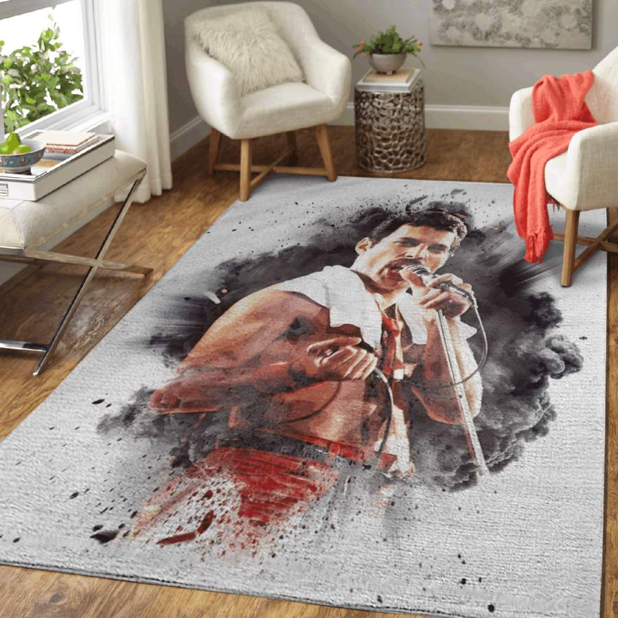 Freddie Mercury – Queen British rock band For Queen Fans Area Rug