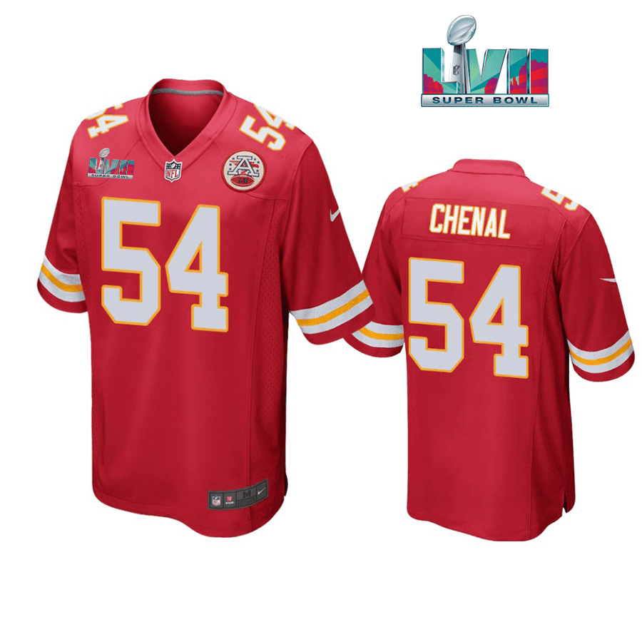 Leo Chenal 54 Kansas City Chiefs Super Bowl Lvii Red Men Game Jersey