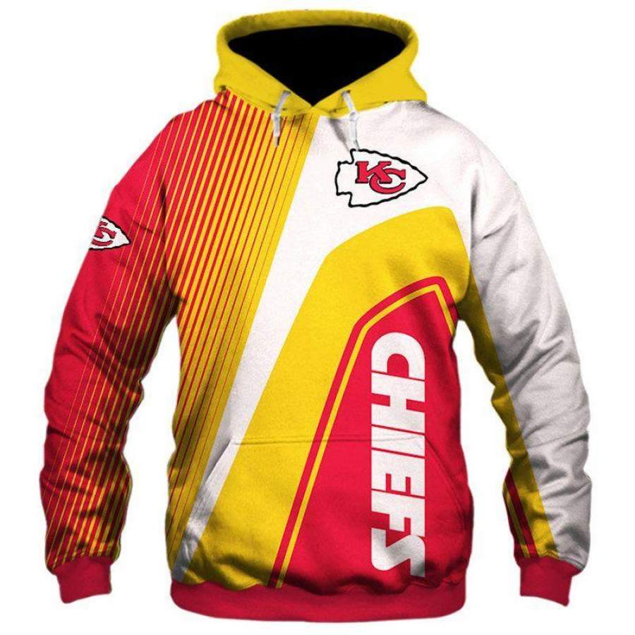 Kansas City Chiefs Zip Hoodie 3D Style1589 All Over Printed