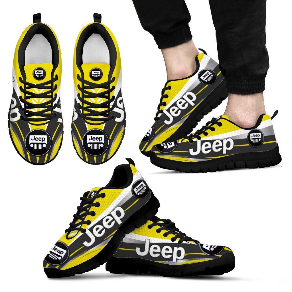 3D Printed Jeep Lph Sneakers Ver 3 For Men & Women (Yellow)