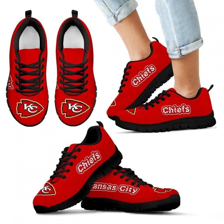 Magnificent Kansas City Chiefs Amazing Logo Sneakers #369