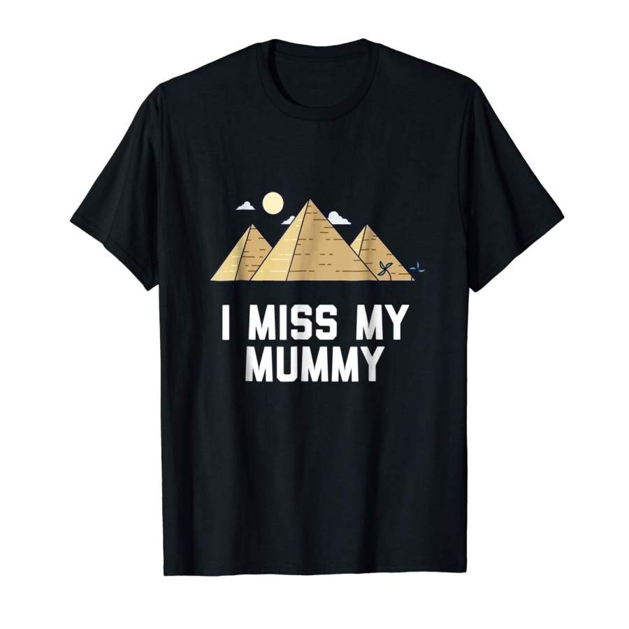 Funny Pyramids Egypt T-Shirt Mummy Pun Quote Travel Gift Tee Men T-shirt