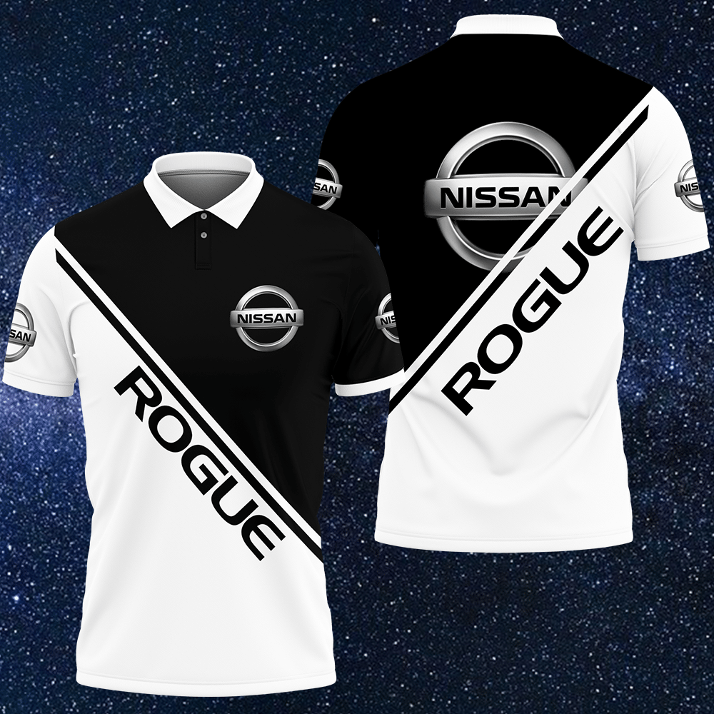 3D Printed Nissan Rogue Nqp-Ht Polo Shirt Ver 1 (White)