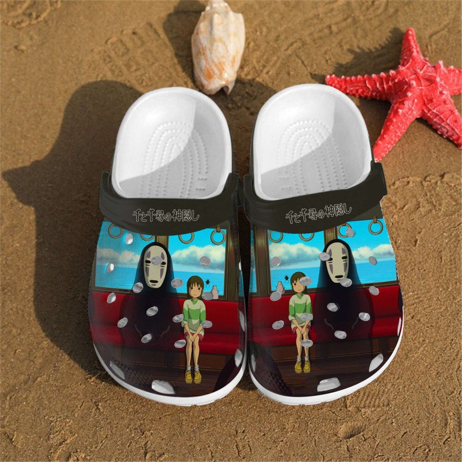 Spirited Away Sen And Chihiro Rubber Crocss Crocband Clog Comfortable Water Shoes