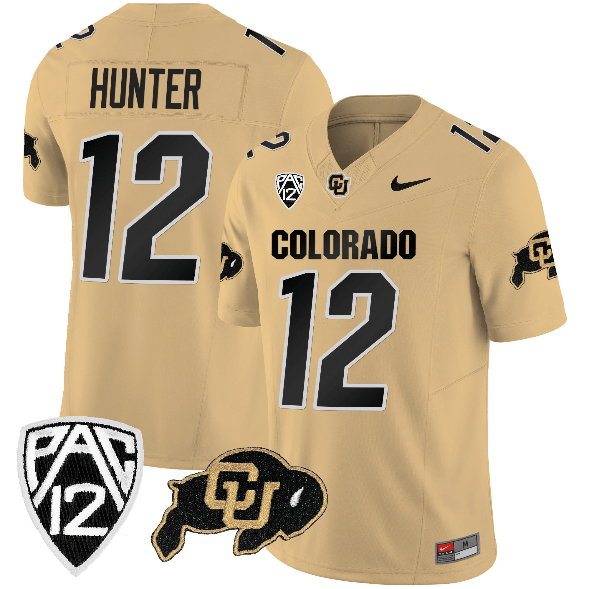 Travis Hunter Colorado Buffaloes Gold Jersey – All Stitched