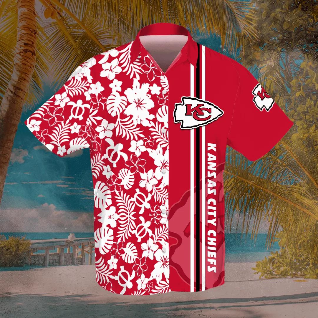 Kansas City Chiefs Custom No49 Hawaiian Shirts Short Beach