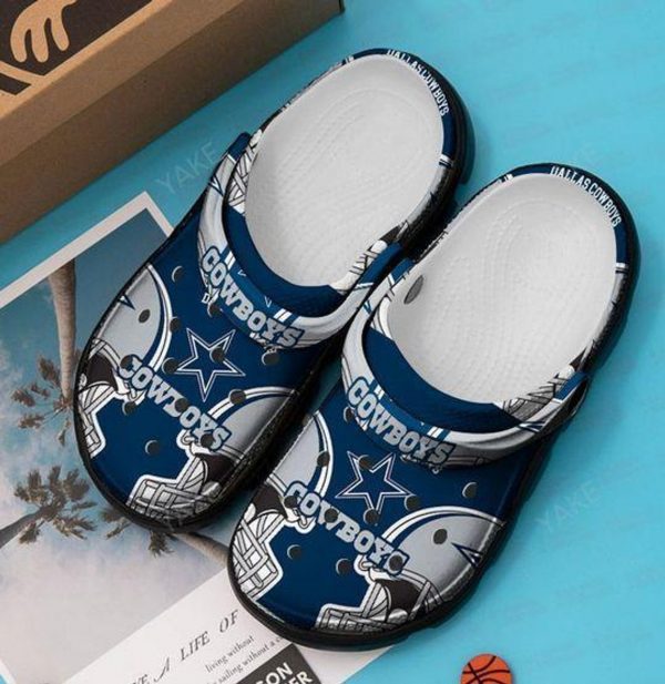 Waybackapparel Dallas Cowboys 3D Crocband Clog