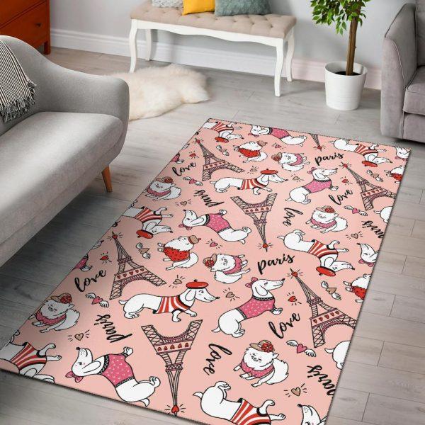 Paris Dog Pattern Print Home Decor R &hellip;