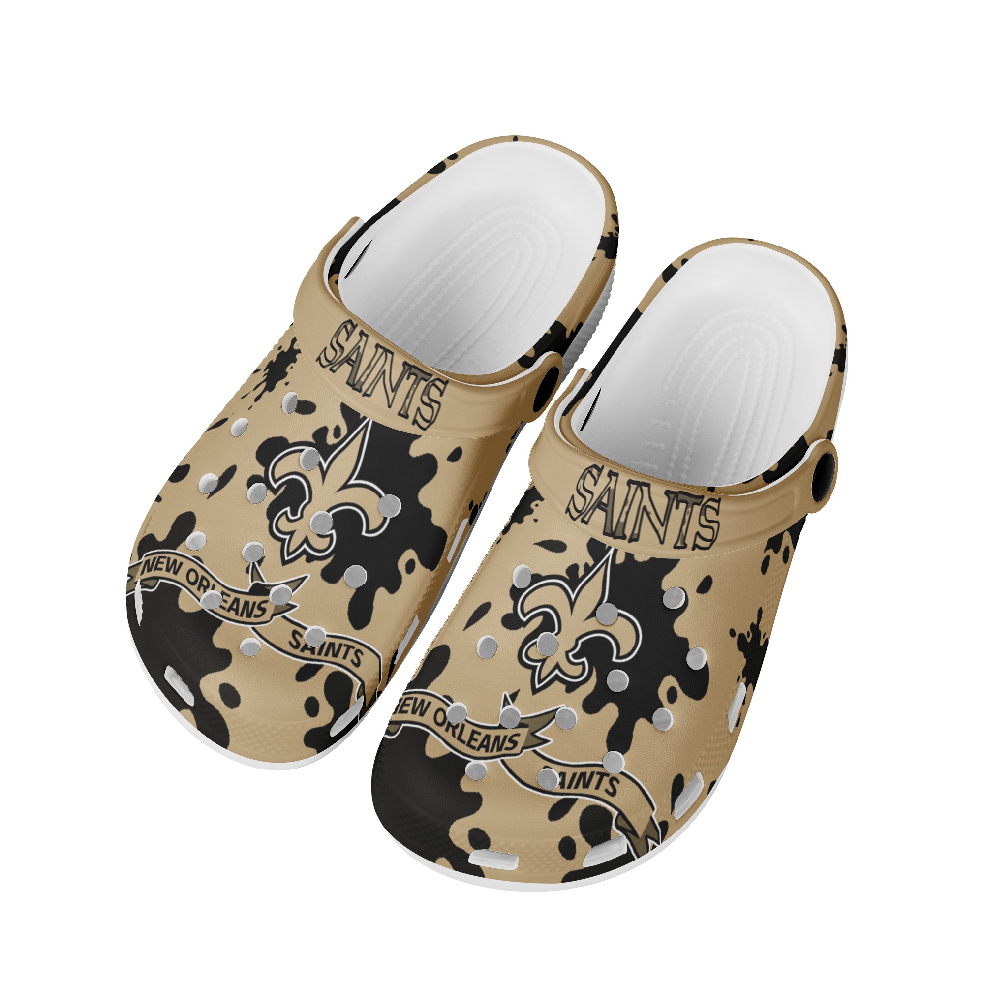 New Orleans Saints Shoes Cute Crocs Shoes For Fans