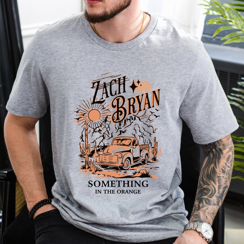 Zach Bryan Something In The Orange Shirt, Vintage Zach Bryan Fan Gift Tee, Western Music Lover Gift, Country Music Tshirt