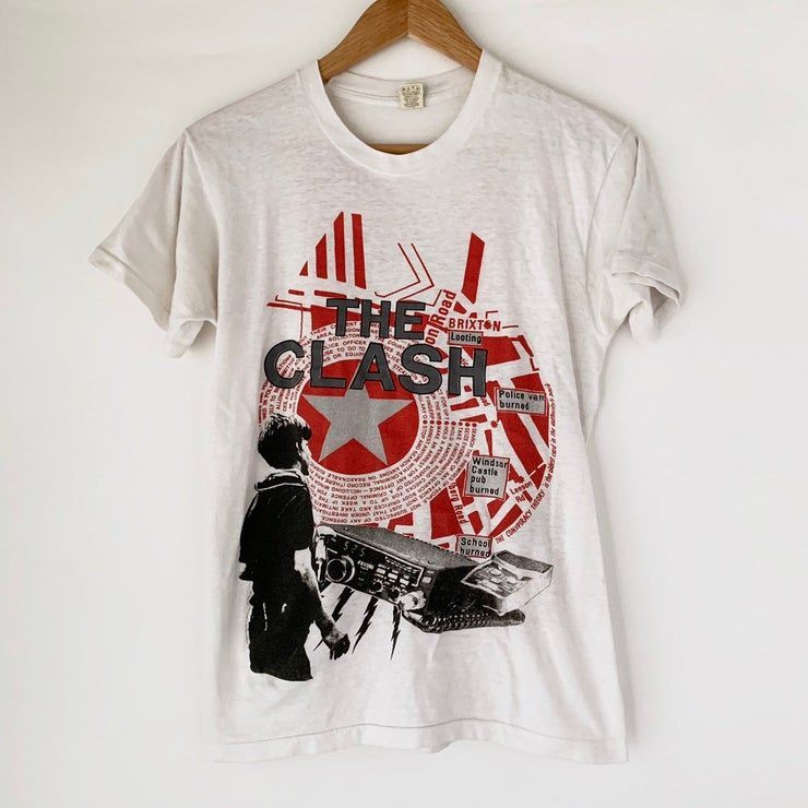 1984 The Clash Out Of Control Vintage Tour Band Rock 80S 1980S Shirt