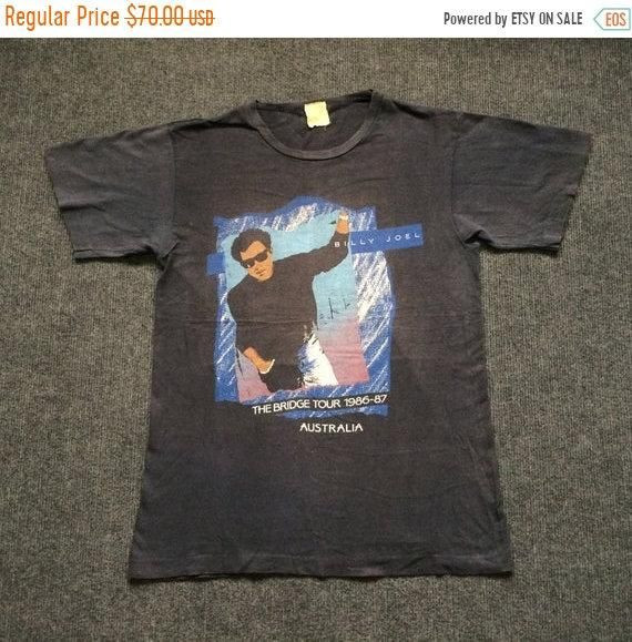 Vintage Billy Joel The Bridge 1986 1987 Tour Concert Rare 80S Shirt