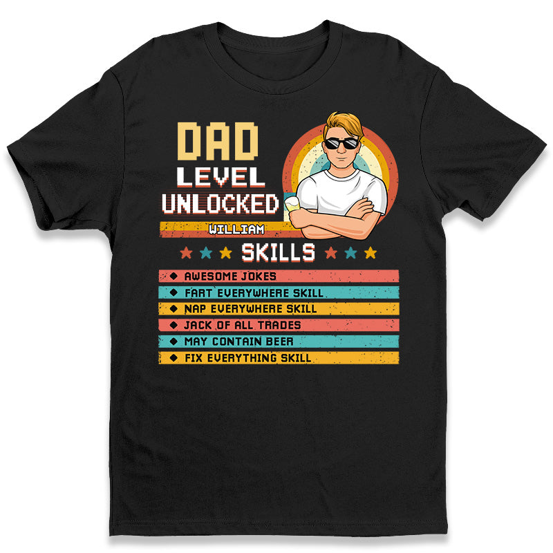 My Dad Best Skills – Family Personalized Custom Unisex T-Shirt, Hoodie, Sweatshirt – Father’S Day, Birthday Gift For Dad