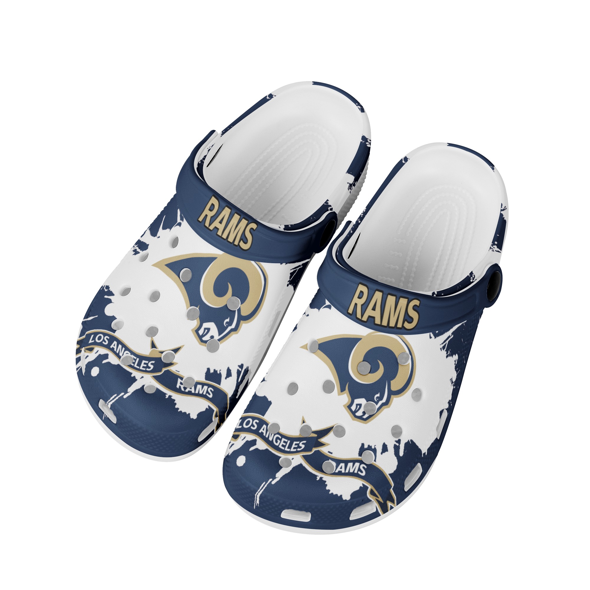 Los Angeles Rams Shoes Cute Style#1 Crocs Shoes For Fans